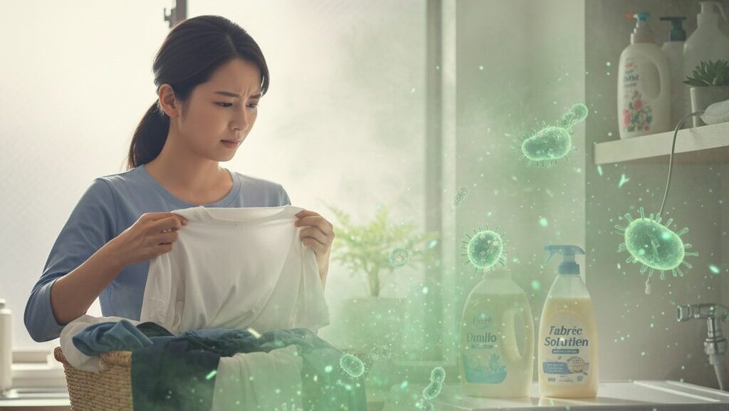 洗剤なしで洗濯すると嫌な臭いの原因に