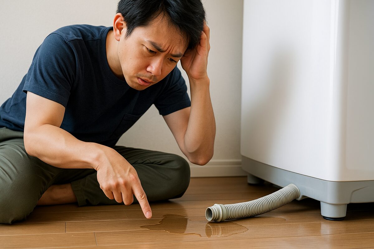洗濯機排水ホースは差し込むだけで危険？水漏れしない設置術