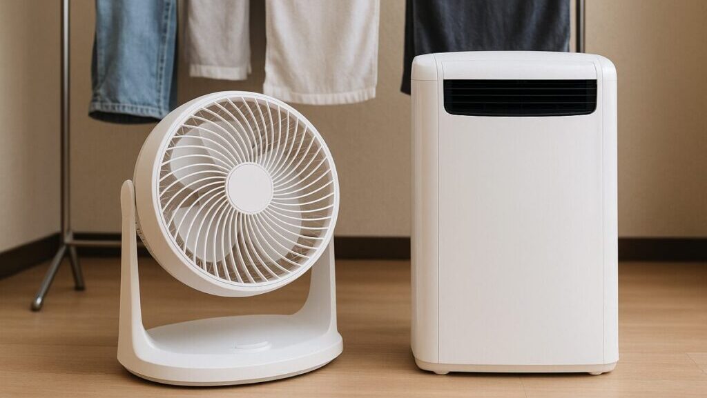 サーキュレーターと除湿機はどっちがいい？