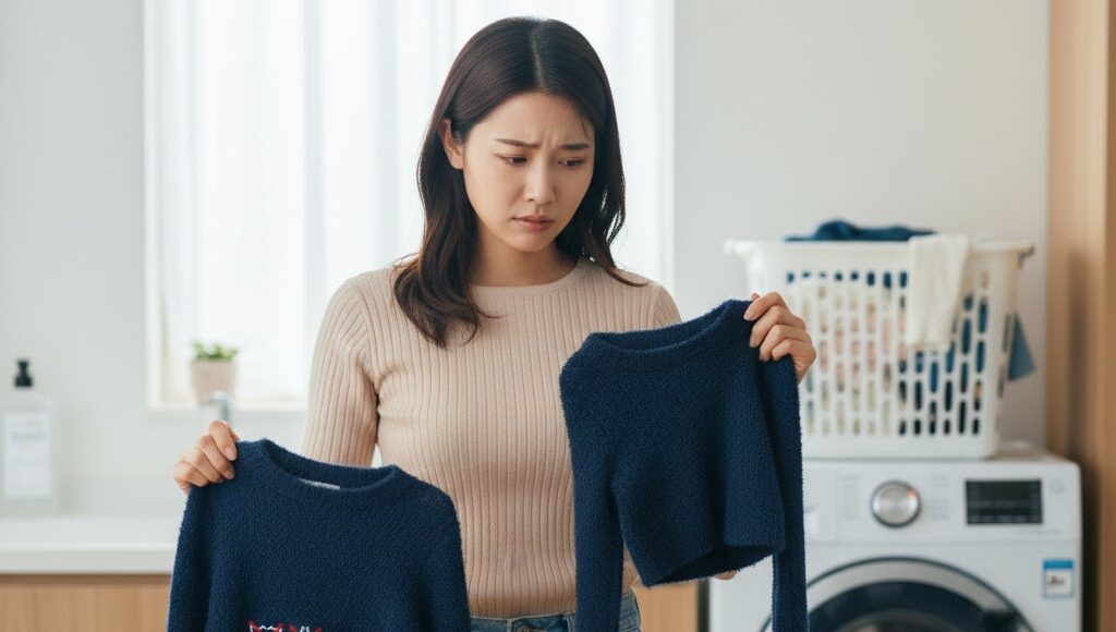 アクリルは洗濯で縮む？原因と正しい洗い方、復活させる裏技