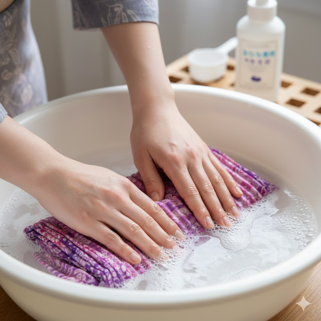 自宅で実践!兵児帯の洗濯とアフターケア