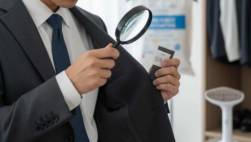 スーツは自宅で洗濯できる?素材ごとの見極め方