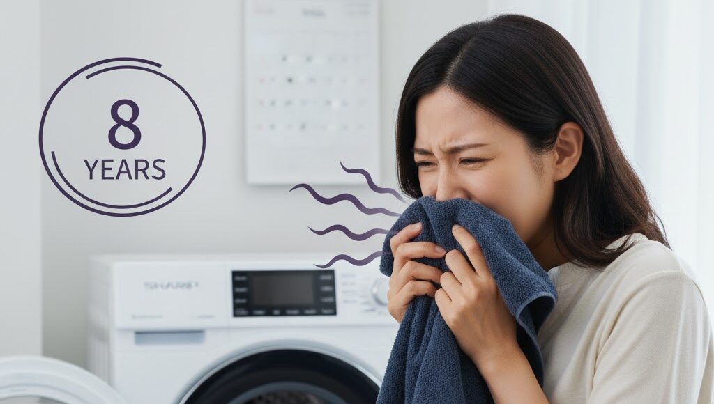 生乾きの臭いも限界…シャープ洗濯機の乾燥機能と寿命の関係