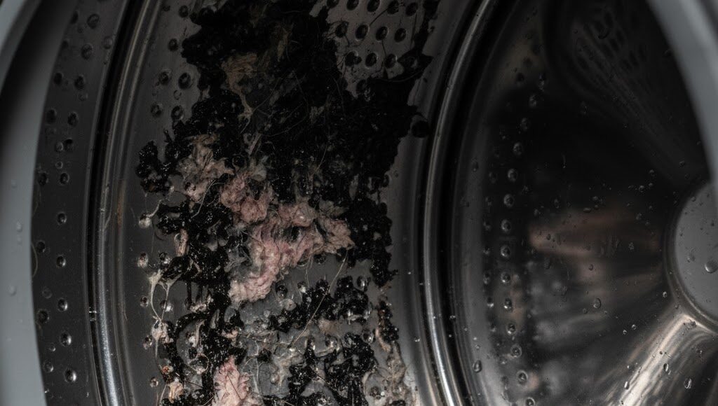 ドラム式洗濯槽わかめの特有な取り方