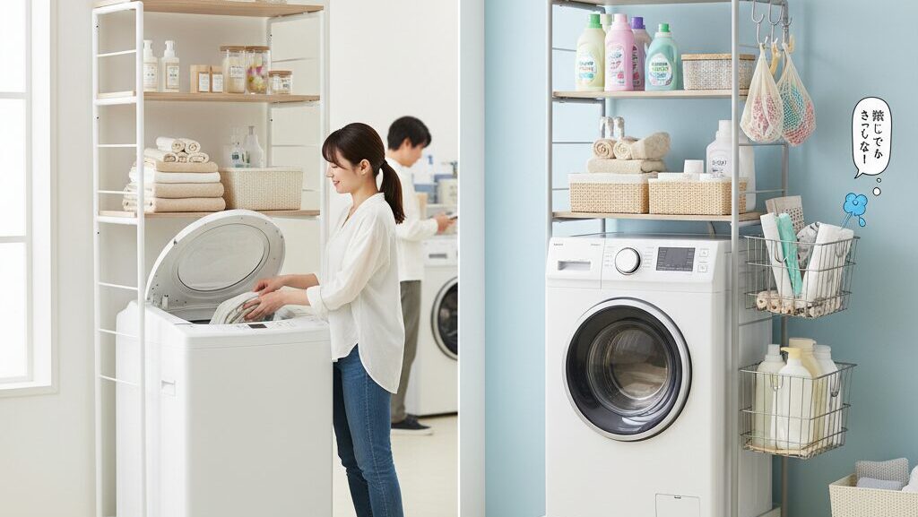 もう失敗しない！縦型洗濯機で蓋が開かないを防ぐラック選び