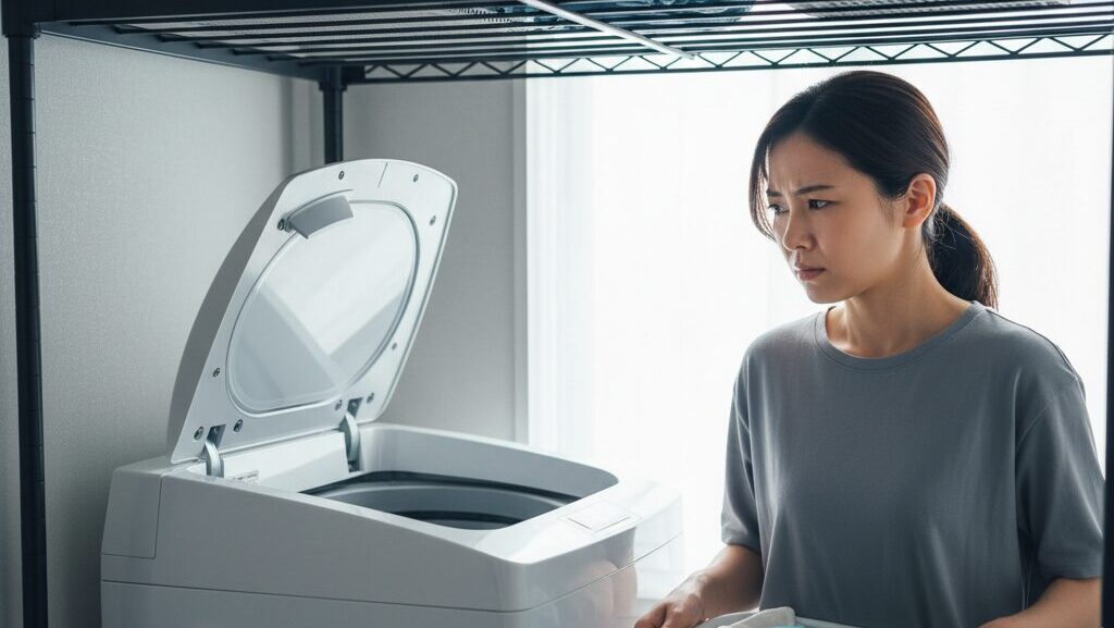 縦型洗濯機ラックで蓋が開かない！原因と失敗しない選び方