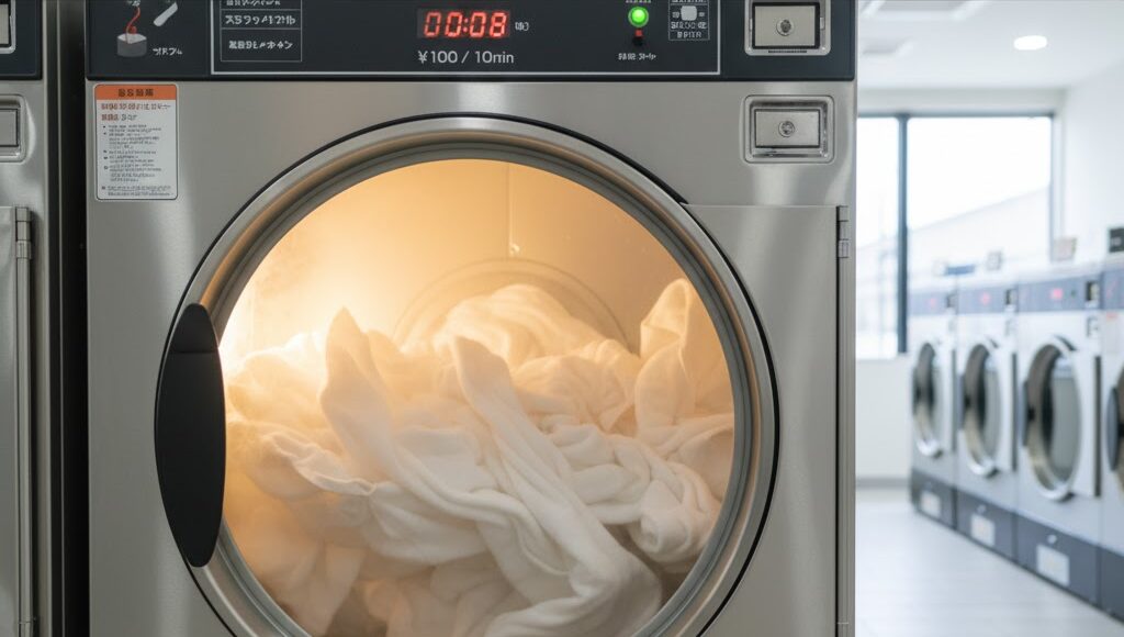 コインランドリー洗濯乾燥別でかかる料金と時間