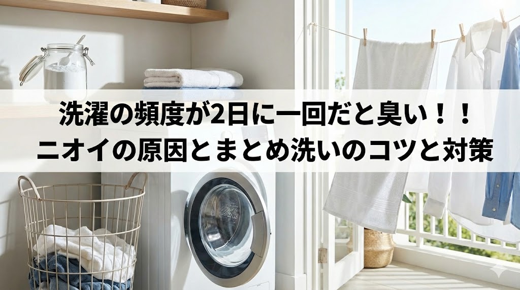 洗濯が2日に一回だと臭い!!ニオイの原因とまとめ洗いのコツと対策