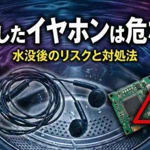 洗濯したイヤホンは危ない！水没後のリスクと対処法