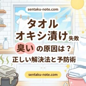 タオルをオキシ漬けして失敗…嫌な臭いの原因と正しい解決法