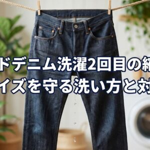 リジッドデニムの洗濯、2回目の縮みは？サイズを守る洗い方と対策