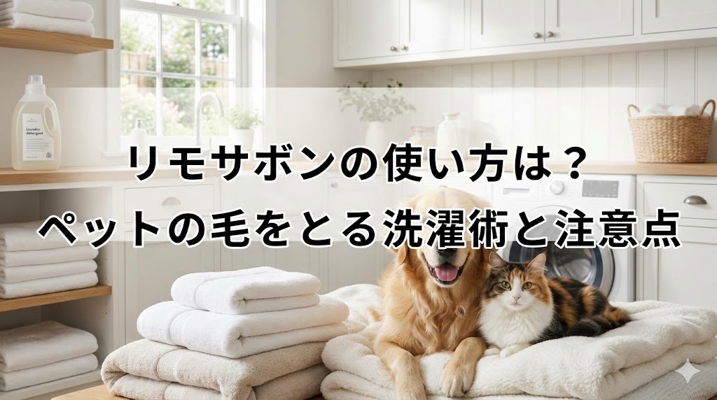 リモサボンの使い方は？ペットの毛をとる洗濯術と注意点