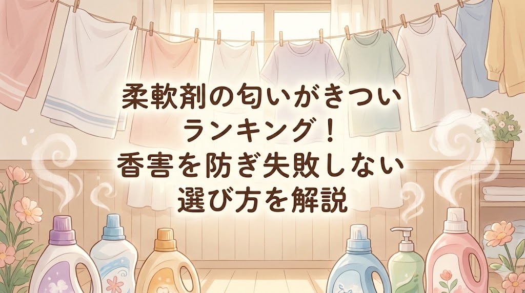 柔軟剤の匂いがきついランキング！香害を防ぎ失敗しない選び方を解説