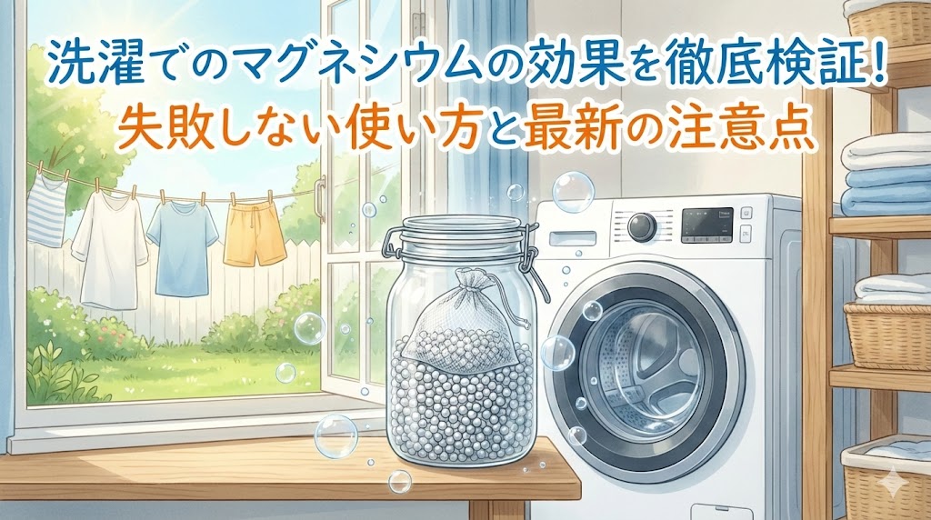 洗濯でのマグネシウムの効果を徹底検証！失敗しない使い方と最新の注意点