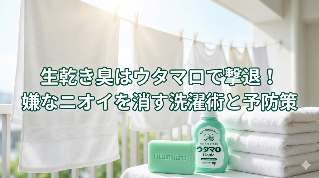 生乾き臭はウタマロで撃退！嫌なニオイを消す洗濯術と予防策