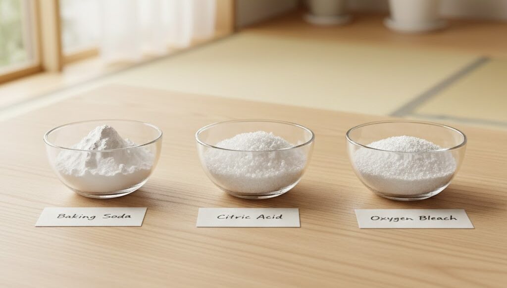 重曹や酸素系漂白剤との使い分け