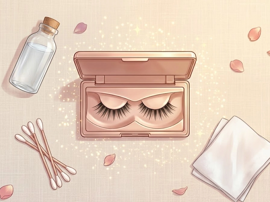 正しいお手入れで長持ちするwosadoマグネットまつ毛と手入れアイテムのまとめイメージ
