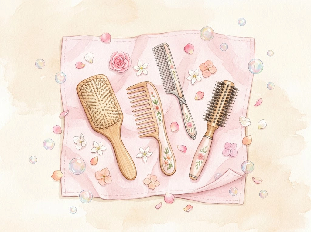 【素材別】毎日実践したい!くしの洗い方とコームのお手入れ術