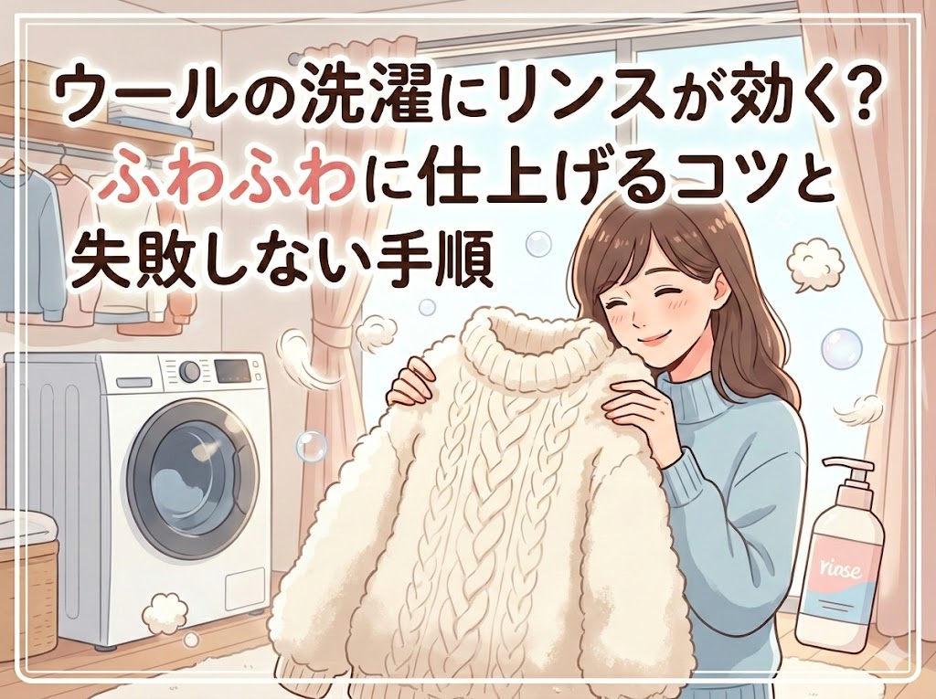 ウールの洗濯にリンスが効く?ふわふわに仕上げるコツと失敗しない手順
