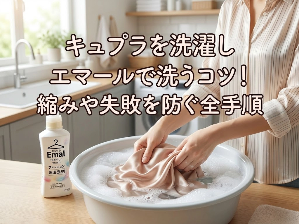 キュプラを洗濯しエマールで洗うコツ!縮みや失敗を防ぐ全手順