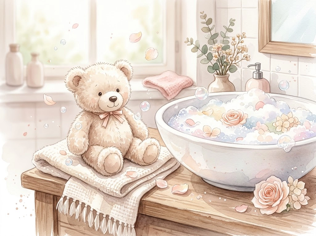 綿のぬいぐるみの洗い方を解説する記事のアイキャッチ画像