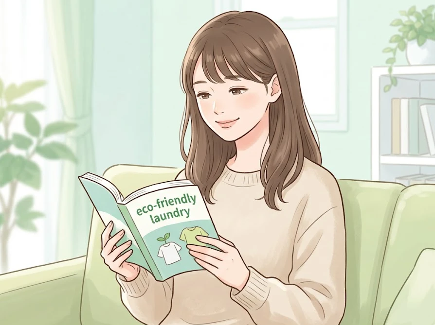 マイクロプラスチック不使用洗剤や海洋汚染対策の疑問がすっきり解決して安心する女性