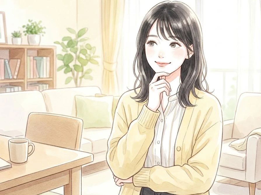 エアリズムの正しい洗濯方法や臭いの取り方について考える女性