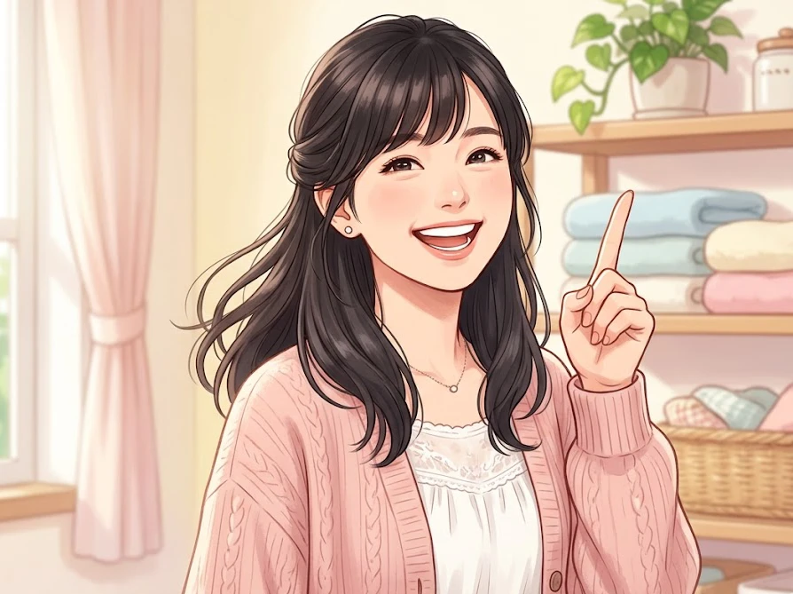 買い替え時に構造やメンテナンスのしやすさを確認して洗濯機を選ぶ女性
