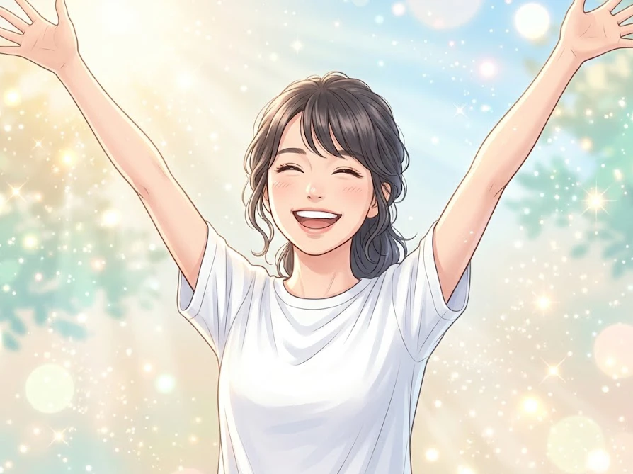 柔軟剤とワキガの正しい洗濯対策で臭いを気にせず喜ぶ女性