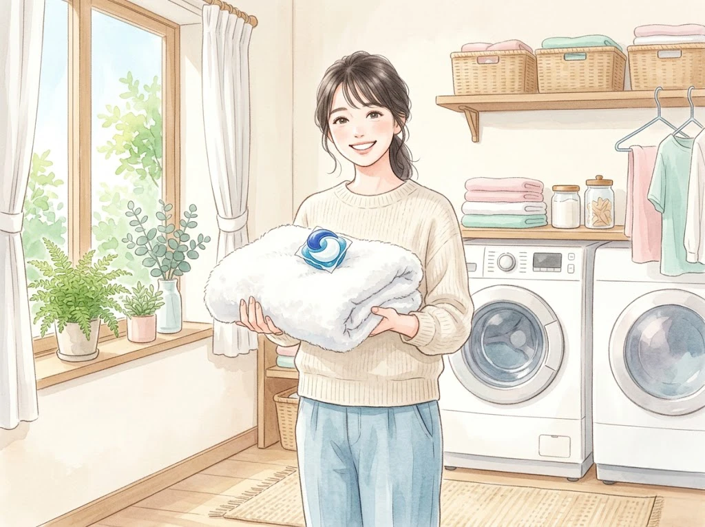 白いブラウスについてしまった時間がたったトマトソースのシミを見て困惑している女性
