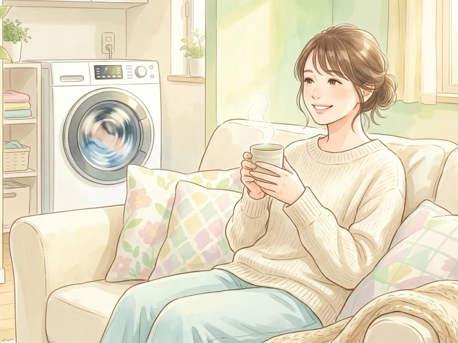 外食時に服にミートソースが飛んだ際、ティッシュペーパーを使って汚れを移し取る正しい応急処置