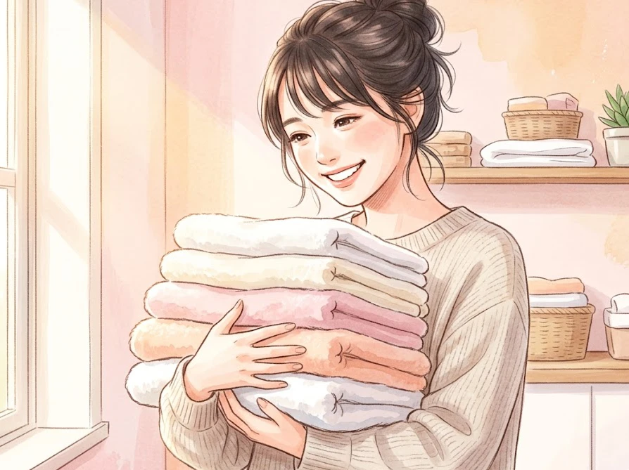 時間がたったトマトソースの赤いシミが残る絶望的な状態から真っ白に復活した衣類のビフォーアフター