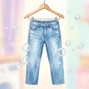 オキシクリーンで生乾き臭を消して清潔に洗い上げたお気に入りのジーンズ