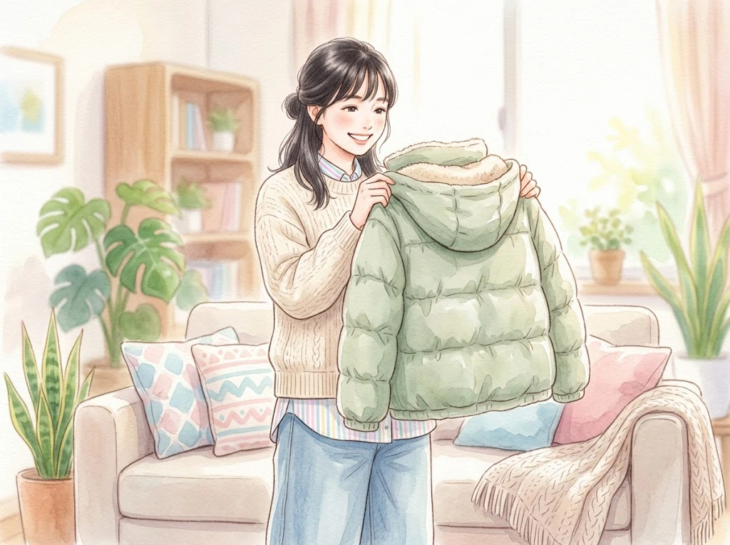 白いブラウスについてしまった時間がたったトマトソースのシミを見て困惑している女性